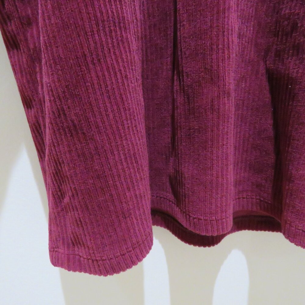 SEZANE Josie Sweatshirt Top Plum Corduroy Size Small Boho Romantic Cottage Trad - Picture 9 of 15